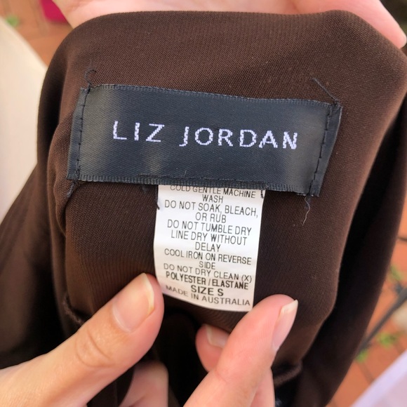 ❌ SOLD ❌ Liz Jordan Vintage Midi Skirt Stretch Small 8 - Picture 2 of 6